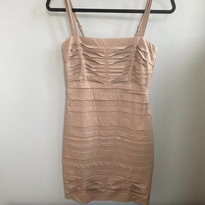 *NOT FOR SALE/SOLD* BCBG Maxazria Dress (Sz 2) Colour Nude/Tan